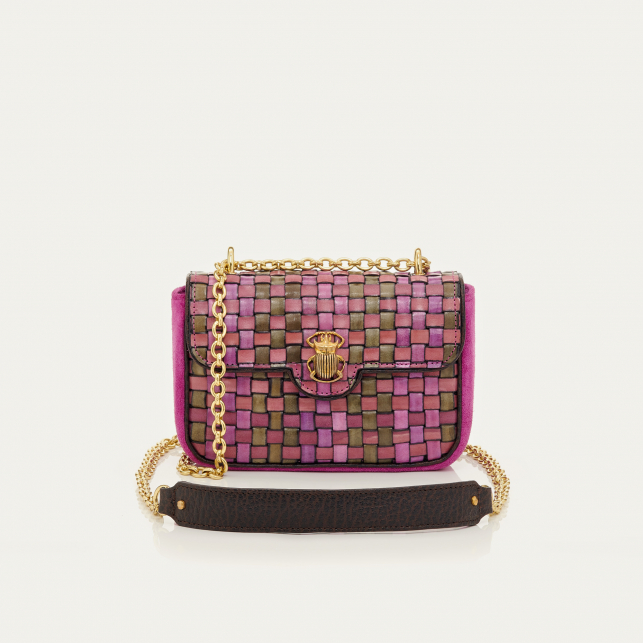 Sac Cuir Tressé Mini Ava Rose Sakura