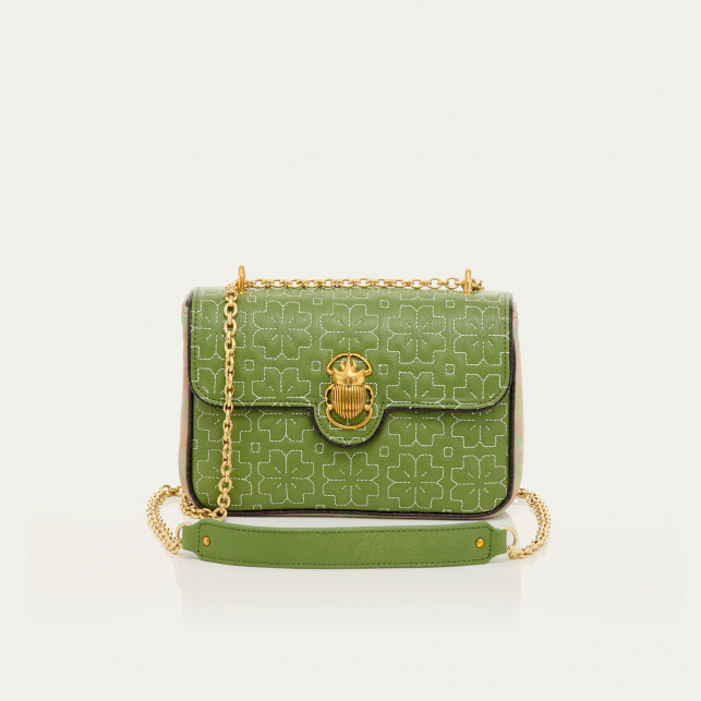 Sac Cuir Ava Medium Matcha