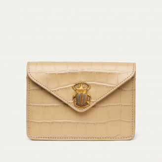 Porte Carte Cuir Embossé Alex Sesame