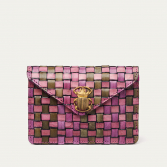 Porte Carte Cuir Tressé Alex Sakura