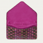 Sakura Woven Leather Card Holder Alex