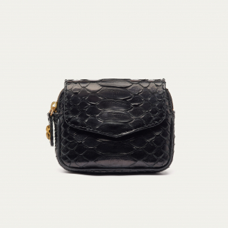 Porte-Monnaie Python Karl Noir