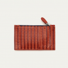Anko Embossed Woven Leather Helena Card Holder