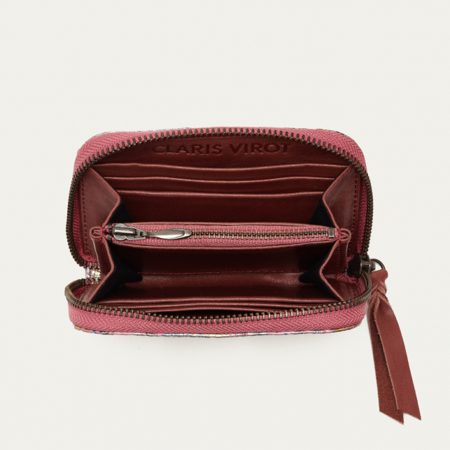 Portefeuille Python Mini Bob Rose Corail