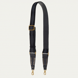 Black Lizard Patchwork Strap