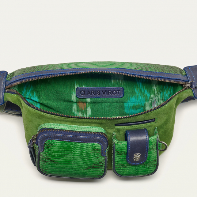 Sac Banane Lézard Romeo Vert Yuzu