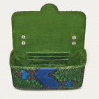 Sac Python Mini Ava Bleu Vert Nénuphar