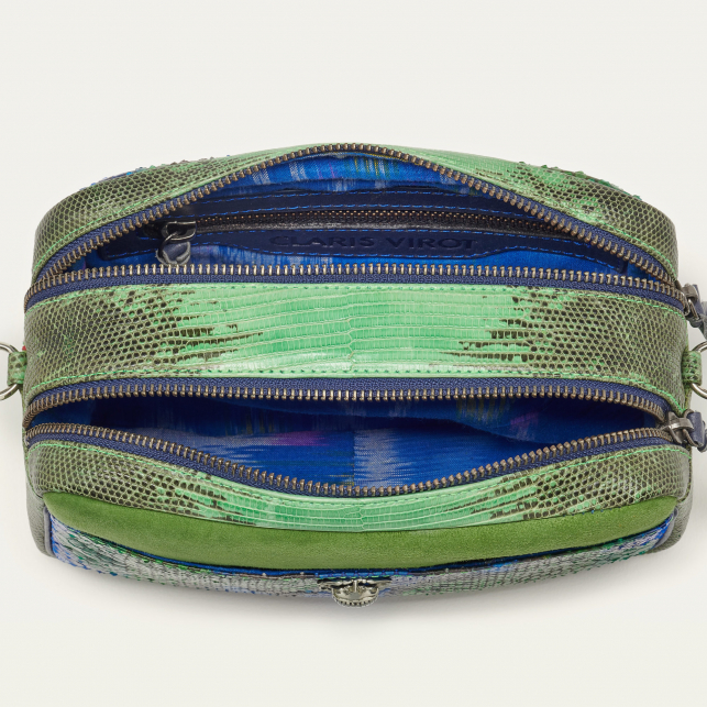 Sac Python Lily Bleu Vert Nénuphar