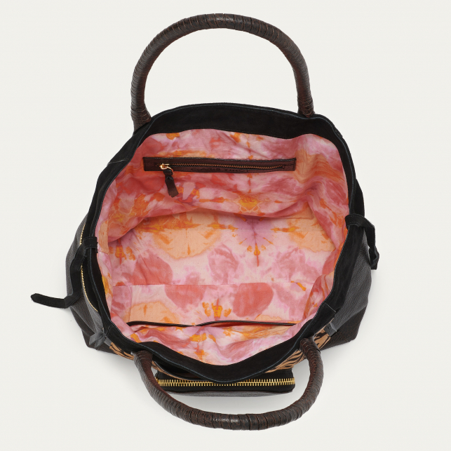 Printed Tora Leather Hugo Bag