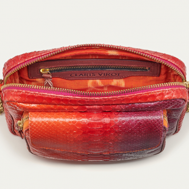 Sac Python Big Charly Rouge Levant