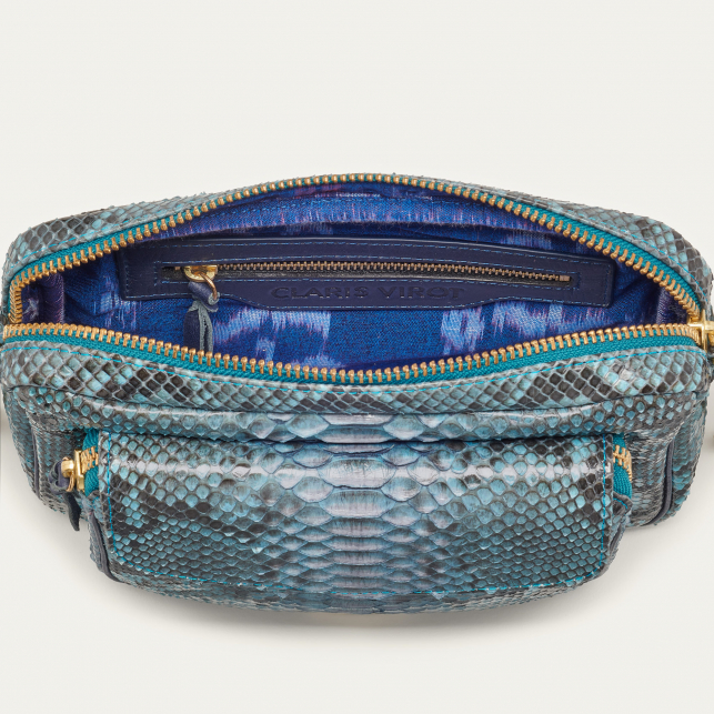 Sac Python Big Charly Bleu Lagon