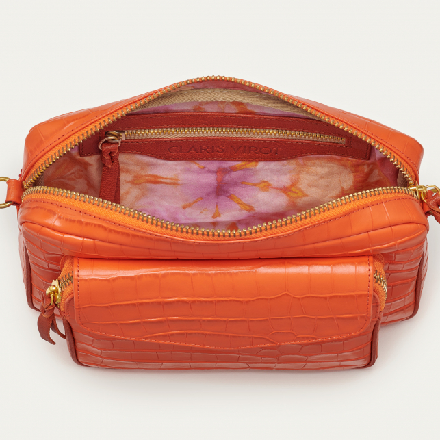 Sac Cuir Big Charly Orange Koï