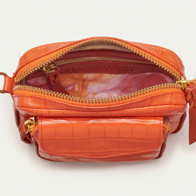 Sac Cuir Baby Charly Orange Koï