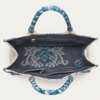 Embroidered Blue Timor Archi Bag