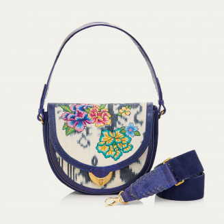 Sac Timor Big Victoria Bleu Brodé