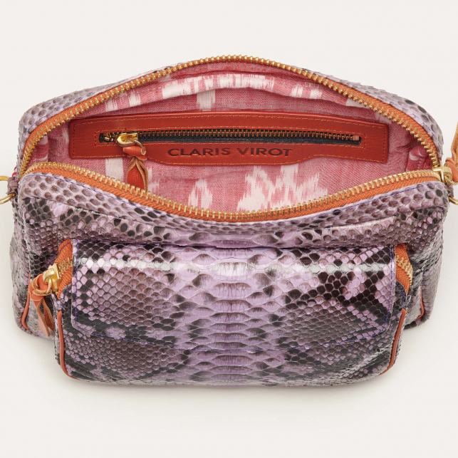 Sac Python Big Charly Rose Parme Paruma