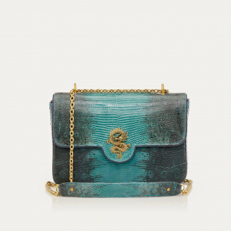 Sac Lézard Big Ava Bleu Bleu Lagon Dragon