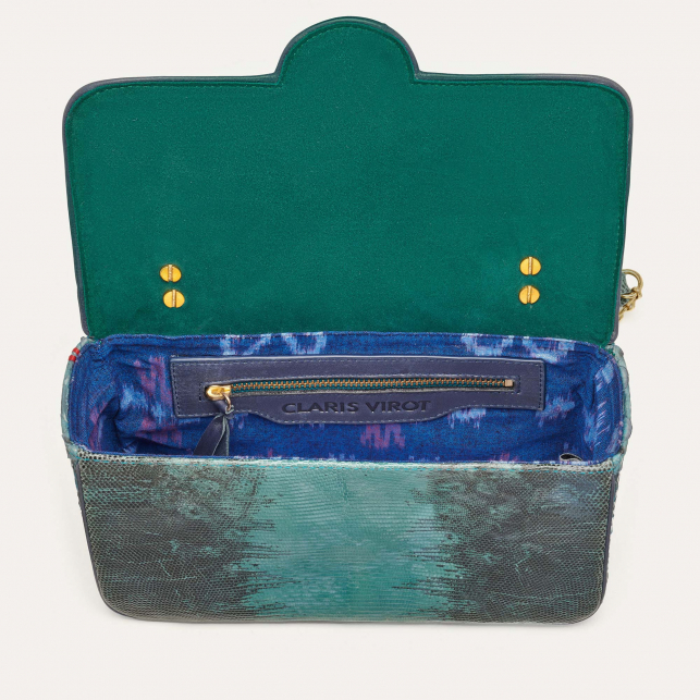 Sac Lézard Big Ava Bleu Bleu Lagon Dragon
