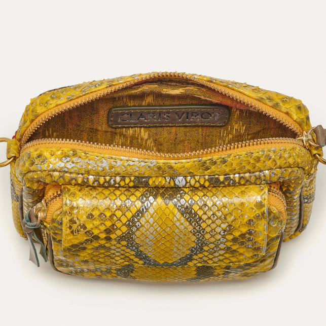 Sac Lézard Python Baby Charly Jaune Impérial Samouraï