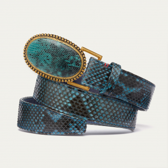 Ceinture Python Lagon Dallas Lagon Doré
