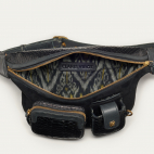 Golden Black Python Fanny Pack Romeo