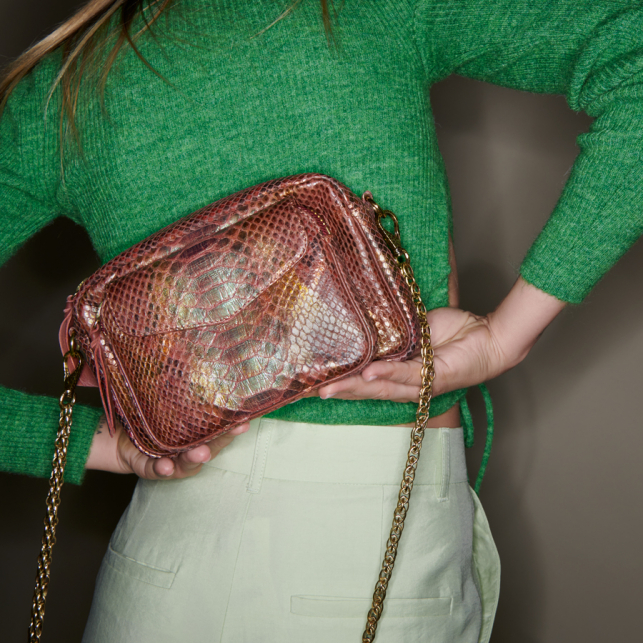 Copper Python Charly Bag