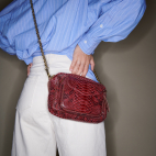 Python Charly Burgundy bag