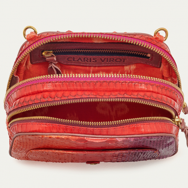 Sac Python Clara Rouge Levant