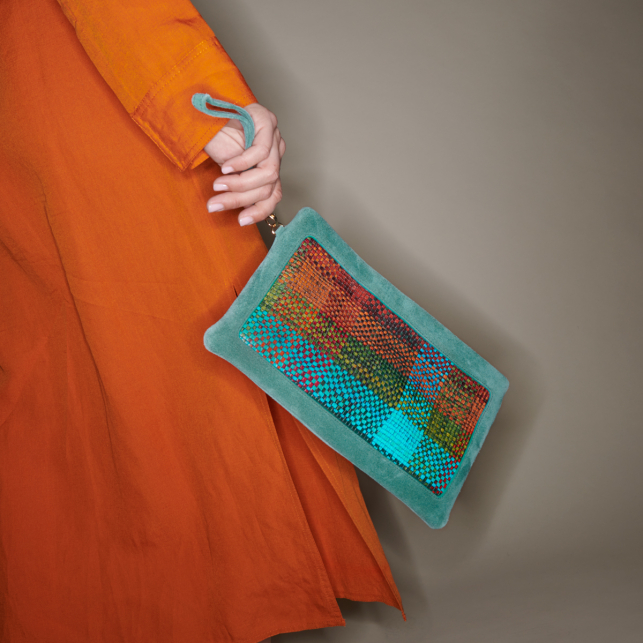 Pochette Cuir Lou Arlequin