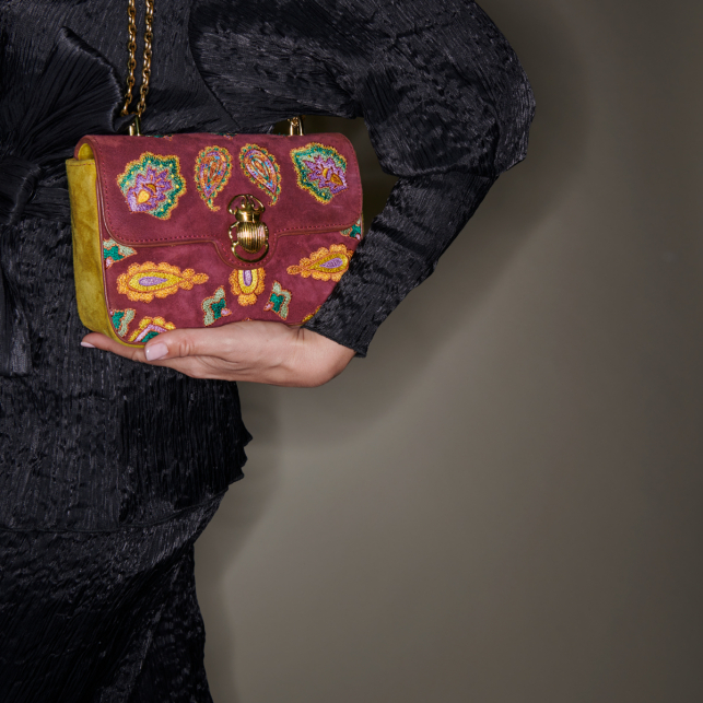 Sac Ava Medium Cachemire Violet