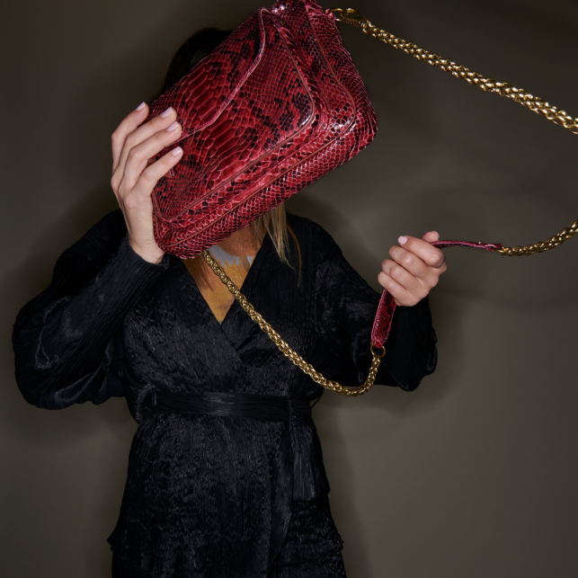 Red python bag hotsell