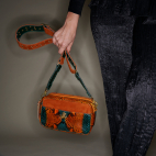 Sac Python Lily Orange Brûlé