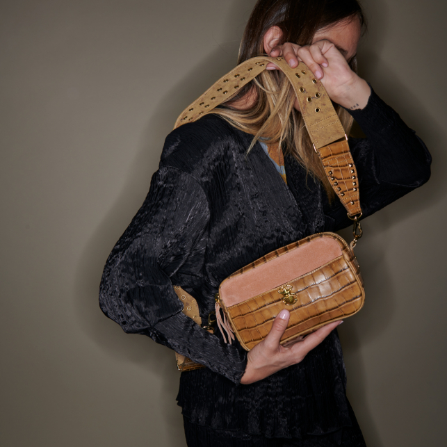 Sac Lily Cuir Marron Tabac