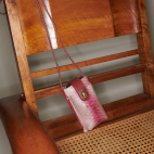 Washed Burgundy Python Phone Bag Double Marcus