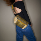 Sac Banane Python Jules Vert Kaki