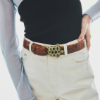 Ceinture Python Moka