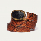 Ceinture Python Moka Dallas Noire