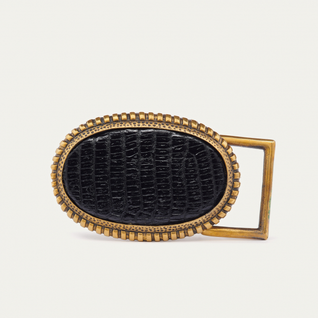 Ceinture Python Moka Dallas Noire