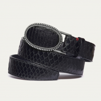 Ceinture Python Noire Dallas