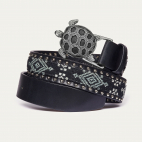 Sumba Studs Belt Silver Turtle