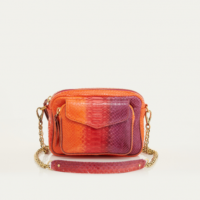 Sac Python Charly Rouge Levant
