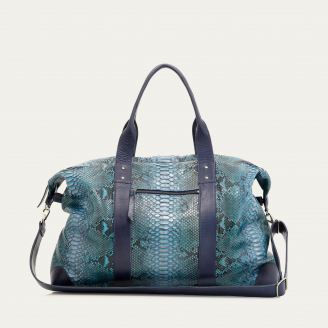 Sac Week-End Python Roger Bleu Lagon L