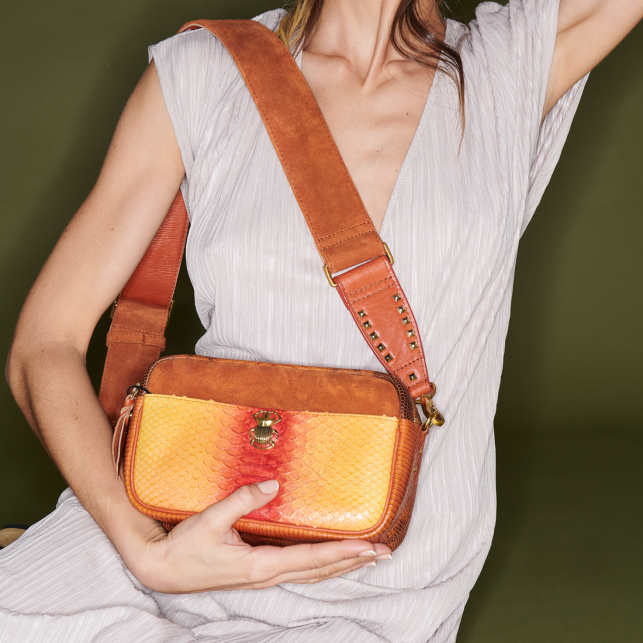 Sac Python Lily Orange Tatsu