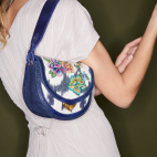 Sac Timor Victoria Bleu Brodé