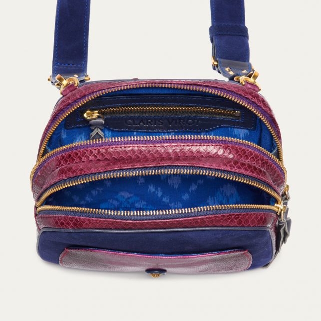 Purple Python Clara Bag