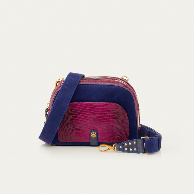 Purple Python Clara Bag