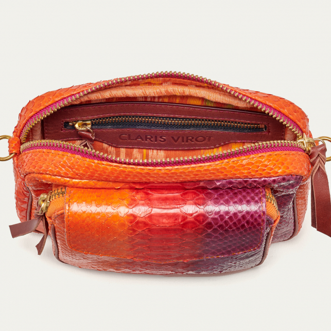Sac Python Charly Rouge Levant