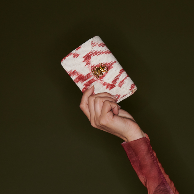Red Timor Card Holder Alex