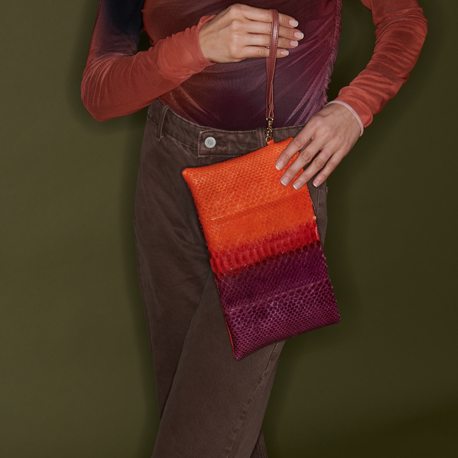 Pochette Python Lou Levant