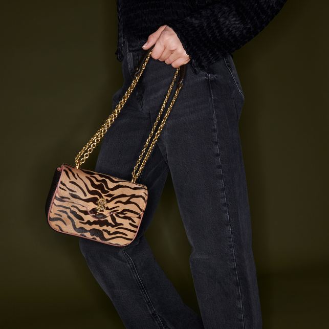 Sac Cuir Mini Ava Imprimé Tigre Tora